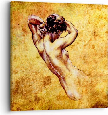 Produktbild von Bild auf Leinwand - Leinwandbild - Weibliches Modell Körper posiert - 40x40cm - Wand Bild - Wanddeko - Leinwanddruck - Bilder - Kunstdruck - Wanddekoration - Leinwand bilder - Wandkunst - AC40x40-0520