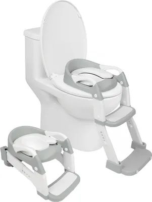 Produktbild von Harbour Housewares Einstellbare 2-in-1 Töpfchen Training Toilettensitz - Weiß