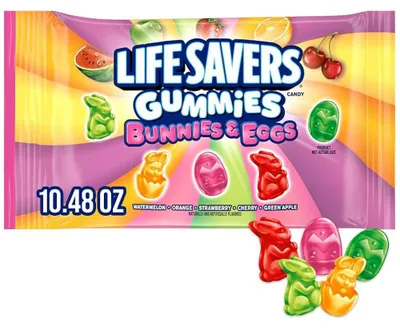Immagine prodotto di Caramelle gommose Lifesavers a forma di coniglietti e uova 255,15 g