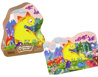 Obrázok produktu pre Puzzle Dinosaurus Sopka 48 dielikov