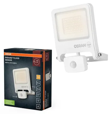 Produktbild von Osram LED Fluter Strahler Endura Flood Weiß IP44 50W 5250lm warmweiß 3000K mit Sensor
