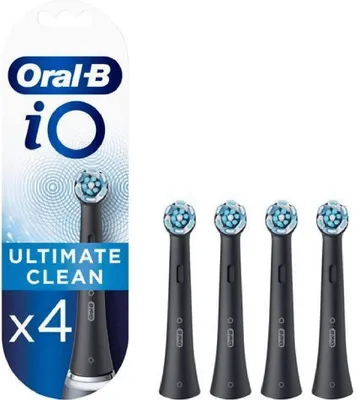 Immagine prodotto di Oral-B iO Testine di Ricambio Ultimate Clean Nero 4 Pezzi per Spazzolino Elettrico