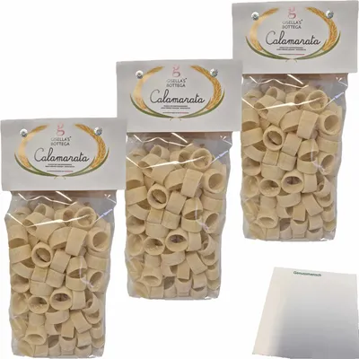 Produktbild von Gisellas Bottega Calamarata 3er Pack (3x500g Packung) + usy Block