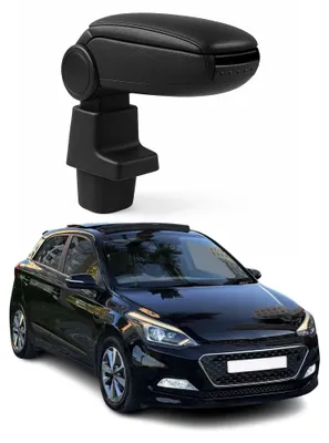 Image de Accoudoir pour Hyundai i20 2015-2020 Vinyl Abs Noir
