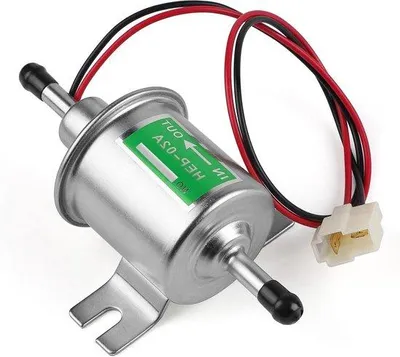 Image de Pompe à essence électrique universelle 12 V HEP-02A - pour bateaux, motos, voitures - basse pression - argent