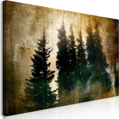 Produktbild von Wandbild Mega XXXL Wald 250x125 cm Einteiliger XXL-Format Kunstdruck zur Selbstmontage Leinwandbilder moderne Bilder DIY Wanddekoration Wohnung Deko Landschaft Natur Abstrakt c-C-0471-ak-e
