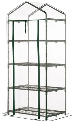Obrázek produktu pro Outsunny skleník Plant House Fólie skleník Cold Frame Green