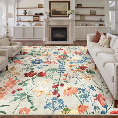 Immagine prodotto di Tappeto per soggiorno, 240x300 cm, beige, lavabile, rettangolare, in poliestere