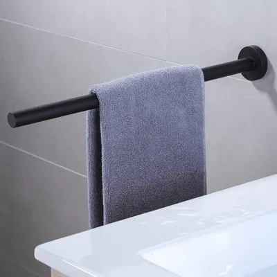 Immagine prodotto di Portasciugamani in acciaio inossidabile nero per bagno e cucina