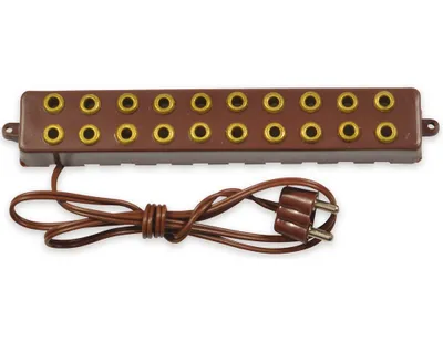 Produktbild von Riffelmacher Steckerleisten 10-fach 11 cm 4,5V