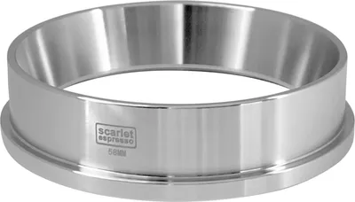 Produktbild von scarlet espresso | Präzisions-Trichter »Barista Cono Livello 58 mm« aus Edelstahl für Siebträger, Dosing Funnel Fülltrichter für Kaffeemehl, Farbe:Silber