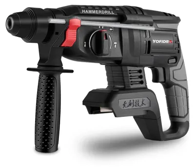 Produktbild von Akku Bohrhammer - Leistung 18V Schlagbohrmaschine - Bürstenloser Motor - 26 mm Bohrdurchmesser - Multifunktion Bohren und Meißeln - Ohne Akku