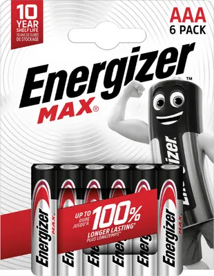 Produktbild von Energizer MAX AAA-Batterien 6 Stück