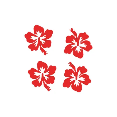 Obrázok produktu pre Nálepka Nálepka Reflexné Flower Red