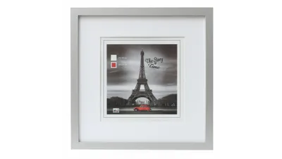Obrázok produktu pre Hlboký drevený fotorámik XXL 30x30 strieborný