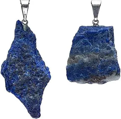 Zdjęcie produktu dla Wisiorek z szorstkiego kamienia Lapis Lazuli - opakowanie 2 szt. - ± 2 cm