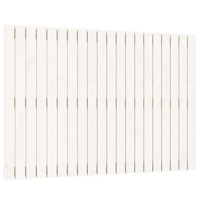 Produktbild von Wand-Kopfteil Weiß 127,5x3x90 cm Massivholz Kiefer