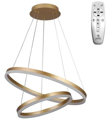 Zdjęcie produktu dla LEDowa lampa wisząca z regulacją wysokości + pilot zdalnego sterowania, 70W - J4310/G