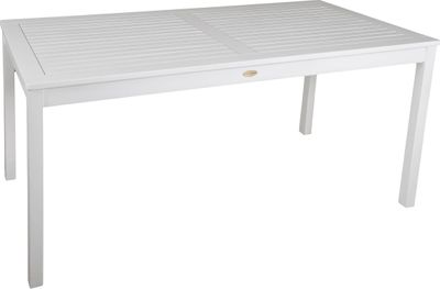 Garden Pleasure Gartentisch Malmö weiß rechteckig 80,0 x 165,0 x 75,0 cm
