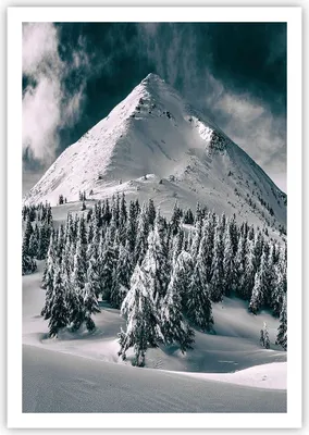Produktbild von Poster - Poster ohne Rahmen - Dunkel Himmel Berg - 70x100 cm - Wand Bild - Wanddeko - Wandbilder - Kunstposter - Wandposter - Bilder - Kunstdruck - Wanddekoration - Wandbild - P2XPA70x100-4459