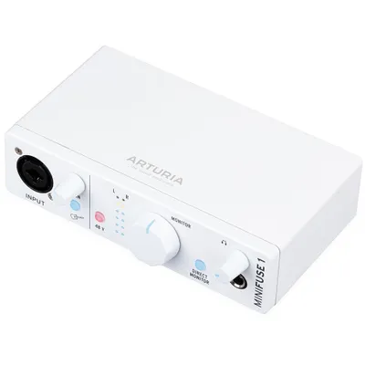 Produktbild von Arturia 800111 MiniFuse 1 - Kompaktes USB-Audio-Interface, Weiß