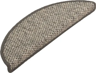 Obrázek produktu pro Samolepicí nášlapy na schody sisal 15 ks 56x17x3 cm šedo-béžové