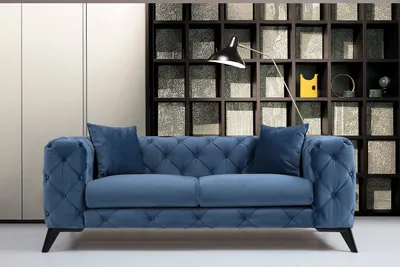 Produktbild von Hanah Home, Como- FTN2033, Blau, Schlafsofas, Rahmen: Buchenholz / Spanplatte