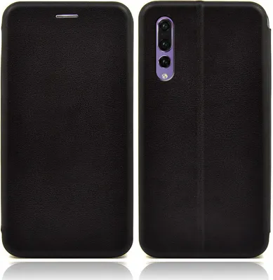 Produktbild von Handy Schutz Hülle für Huawei P20 Pro Handytasche mit Magnetdeckel Kartenfach und Standfunktion Klapphülle Schwarz