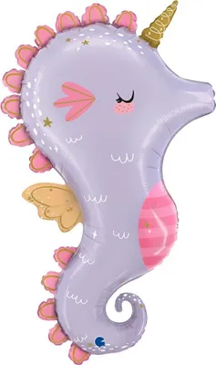 Produktbild von Folienballon - Seepferdchen, 91 cm