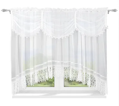 Obrázek produktu pro Vysoce kvalitní hotová záclona VOILE Store s krajkou bílá 400x180cm