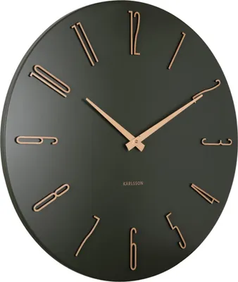 Produktbild von Karlsson - Wanduhr Esmerado Large - Grün - 60x60x60cm
