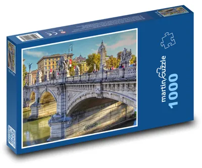 Zdjęcie produktu dla martinpuzzle - Puzzle 1000 elementów - Most Aniołów w Rzymie