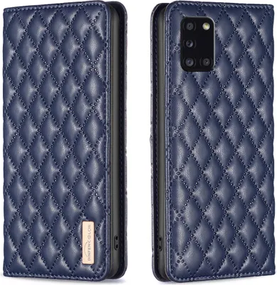 Image de Galaxy A31 Case, Elegant Flip Leather Case with Card Slots and Stand for Samsung Galaxy A31 blue