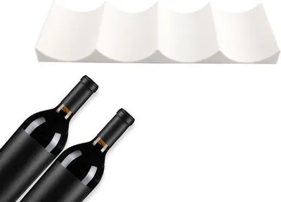 Produktbild von Kühlschrank-Flaschenhalter - Praktischer Plastik-Flaschenhalter für stabile Platzierung in Küche und Kühlschrank, Raumsparend und praktisch