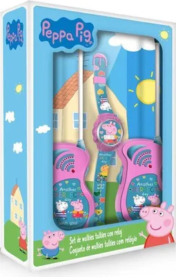 Obrázek produktu pro Sada vysílačka + hodinky Peppa Pig - KIDS LICENSING - Od 3 let