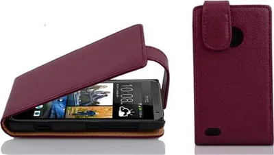 Produktbild von Cadorabo Schutzhülle für HTC Desire 300 Hülle in Lila Flip Etui Handyhülle Case Cover Kunstleder