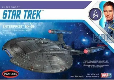Produktbild von POLAR LIGHTS PLL966 Star Trek NX-01 Enterprise Snap-Kit ( Refit-Vers.)