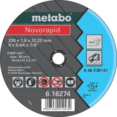 Produktbild von Metabo Novorapid 115x1,0x22,23 Inox