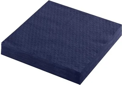 Produktbild von 1000x Servietten Prägeservietten 1-lagig 33 x 33 cm dunkelblau
