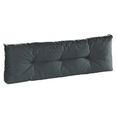 Immagine prodotto di Cuscino per pallet, 120 x 40 cm, spessore 12 cm, realizzato in tessuto di alta qualità, grigio scuro, Bodyprotect
