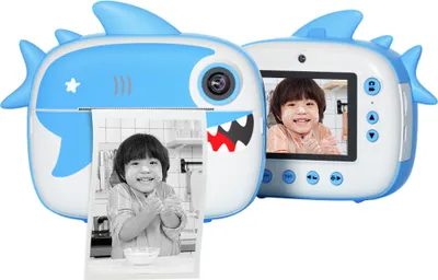Produktbild von Niedliche 2,5K-Sofortbildkamera fuer Kinder, 12 MP Kinder-Digitalkamera, Kinder-Sofortbildkamera mit 2,4-Zoll-IPS-Bildschirm, 10-facher Digitalzoom, niedliche Filter, Videorecorder mit 3 Druckpapierrollen, 32 GB TF-Karte, Farbstifte und Aufkleber, Festivalgeschenke, Geburtstagsgeschenk, tolles Geschenk fuer Kinder ab 8 Jahren Maedchen und Jungen