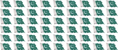 Produktbild von Mini Aufkleber Set - Pack wehend - 20x12mm - selbstklebender Sticker - Pakistan - Flagge / Banner / Standarte fürs Auto, Büro, zu Hause und die Schule - 54 Stück