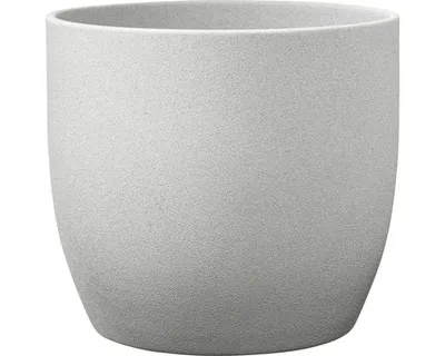 Produktbild von Blumentopf Soendgen Basel Stone Keramik Ø 19 cm H 18 cm hellgrau