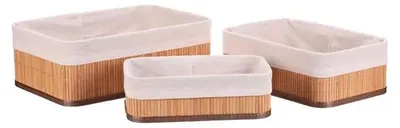 Obrázek produktu pro Autronic Sada bambusových košíků 3 ks DB2003 NAT