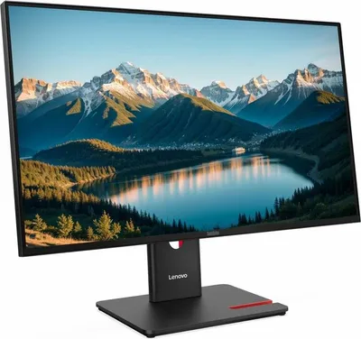 Produktbild von Lenovo ThinkVision T27Q-40 Monitor, 68,6 cm (27"), 2560 x 1440 Pixel, Wide Quad HD, LED, 6 ms, Schwarz
