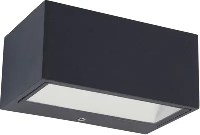 Produktbild von LUTEC GEMINI, Wandbeleuchtung für den Außenbereich, Grau, Aluminium, Glas, IP54, Fassade, I