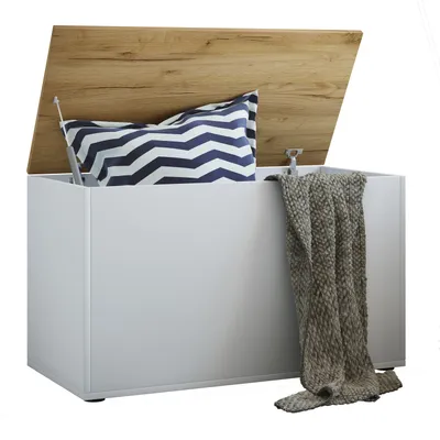 Produktbild von Holz Sitztruhe Sitzbank Truhe Bendola