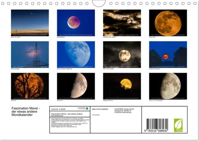 Produktbild von Faszination Mond - der etwas andere Mondkalender (Wandkalender 2026 DIN A4 quer), CALVENDO Monatskalender