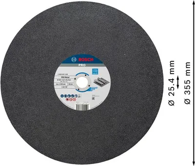 Produktbild von PRO Metal Trennscheibe, 355 x 2.8 x 25.4 mm, gerade