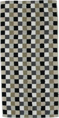 Produktbild von Cawö Cube Handtuch 7047 Karo Farbe kiesel Größe 50x100 cm